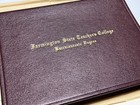 Vintage 1954 Farmington State Teachers College Diploma   Commencement Program