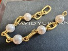 Davld yurmanmadison 18k gold pearl cable Bracelet  23cm Length