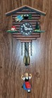 Wooden Cuckoo Clock Miniature Mini Midcentury Vintage Germany Bouncing Girl