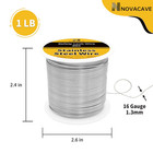 304 Stainless Steel Wire 1lb Spool  16 Gauge Wire For Jewelry Making  dia 1 3mm 