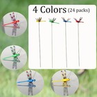 24pc Dragon Fly Clips For Bugs Repellent Dragonfly To Keep Away Garden Stakes De