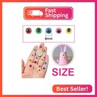 Toaob 300pcs 8mm Googly Wiggle Eyes With Self Adhesive Round Plastic Wobbly Craf