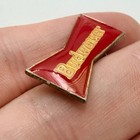 Budweiser Beer Red Bowtie Logo Lapel Pin Enamel Breweriana Advertising Vintage