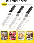 3pcs Anaeat Offset Icing Spatulas  6 8 10 Inch Stainless Steel