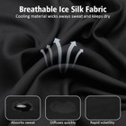 Ice Silk Balaclava Face Mask Uv Protection Ski Snowboard Hood Black Shiesty