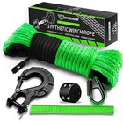  Synthetic Winch Rope Kit - 1 4   X 50  With 10000 Lbs Strength  Protective 