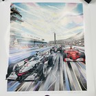 2002 Randy Owens Artist Sap Us Grand Prix Indy Formula 1 Poster 22  X 28  Rolled