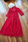 Vintage 70s Vanity Fair Caftan Sz 12 Lounge Dress Maxi Zip Soft Fleece Pockets
