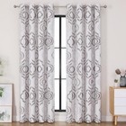 Farmhouse Blackout Curtains  84 Inches Long  Set Of 2 Panels Grommet Top For 