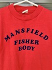 Rare Vintage 1980s General Motors Fisher Body Gm Youth Tee 6-8 Red Blue Cars