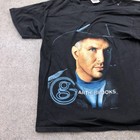 Vintage Garth Brooks Shirt Mens Large Black Double Live Album Hanes Graphic 90s
