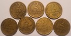 1931-1956 Russia Ussr Lot Of Seven Coins 2 Kopeks