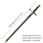  open Box 41  Medieval Stainless Steel Knight Altair Sword Western Knight Creed