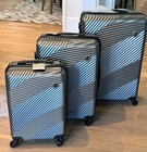 Travelhouse 3 Piece Hardside Luggage Set Hardshell Lightweight Suitcase Gray