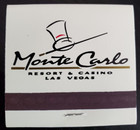 Monte Carlo Casino Las Vegas Full 30 Strike Matchbook