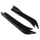 Sport Racing Black Rear Bumper Splitter Canards For 2008-2015 Mitsubishi Lancer