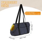 16 5  X 8 3  X 8 3  Dog Purse Carriers With Crossbody Strap Dark Blue