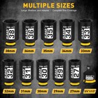 1 2  Drive Deep Impact Socket Set 11-piece Metric Wheel Axle Nut Wrenches