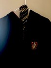 Harry Potter Gryffindor Robe Costume W tie Black W burgundy Lining  Junior 