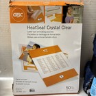 Gbc Heatseal Crystal Clear Letter Size Laminating Pouches 10 Mil 50 Pack