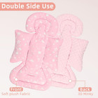 Car Seat Head Support Baby Soft Infant Carseat Insert With Strap Covers For Pink