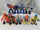 Mattel Fisher Price Rescue Heroes Action Figures Vintage Lot Of  9  Free Ship