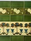 28 England -  Antique Art Nouveau Majolica Tile C1900