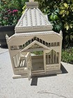Vintage Bird Cage House Wood 13  9  18 Tall Decor Garden 
