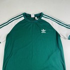 Adidas Originals 3-stripe Raglan Green T-shirt Dress Size M Short Sleeve