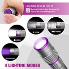Everbrite Rechargeable Led Pen Flashlight Uv White Light 395nm Black Flashlights