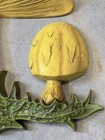 Vintage 70 s Mushroom Wall Art Hanging Retro Plastic Decor Dart Industries 18x11