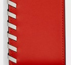 Coach Luggage Tag With Whipstitch Smooth Leather qb sport Red chalk