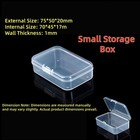 4x Small Plastic Storage Container Box Diy Coins Screws Jewelry Travel Beads Us