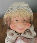Robert Stanley Christmas Pixie Elf Posable Doll Silver Pink Gold