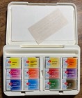 White Nights  botanica  - Watercolor Paint Set - 12 Full Pans - Plastic Box -new