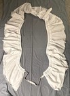 Scalloped Bed Skirt Dust Ruffle White Twin   Full Elastic Wrap Around Adjustable
