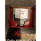 Rosewill 2 Port Usb Kvm Switch Rkv-2uc Built-in Usb Cable And Switch Remote