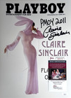 Claire Sinclair Signed 11x14 Photo 2011 Playboy Play Mate  pmoy 2011  Jsa