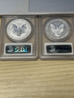 2013 W Reverse Proof Enhanced Silver Eagle Mint 2 Coin Set Pcgs Pr Ms 70
