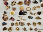 Vintage Collector Lapel Hat Pins Lots Flag  Health  Angels  Members  Animal