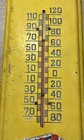 Rare Original Vintage Auto-lite Battery Metal Thermometer Sign Gas Oil Usa  