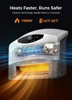 Electric Wall Heater With Wifi And Remote Control Floor Or Wall 1500w