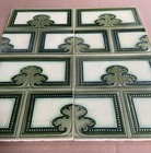 4 Alfred Meakin - Antique Art Nouveau Majolica Tiles C1900