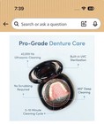 Ploise Denture Dome 42000hz Cleaner Ultrasonic Stainless Steel Tank Open Box