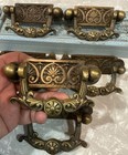 Rare Bronze 19th Century Beautiful Period Fancy Victorian Handles Heavy Weight