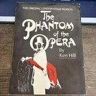 Vintage The Phantom Of The Opera Ken Hill London Stage Musical Program Souvenir