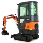 13 5hp Mini Excavator 1 Ton Mini Crawler Excavator B s Epa Gas Engine W  Cabin