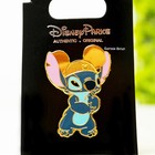 Disney Pin Lilo   Stitch Wearing Mickey Mouse Ears Gold Hat Collectible Trading