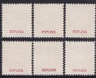 6 Pieces Montserrat 1880-1907 Qv High Values Gummed Reproduction Stamp Sv
