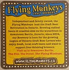 Flying Monkeys Craft Brewery Collectible Coaster - Ontario  Canada Beer Brewing